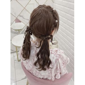 編み込みリボンヘア＊まゆ