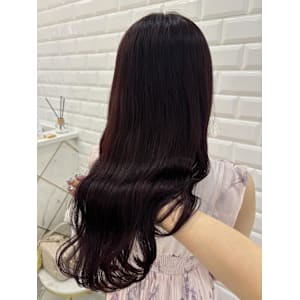 ブリーチなしワインレッド＊まゆ