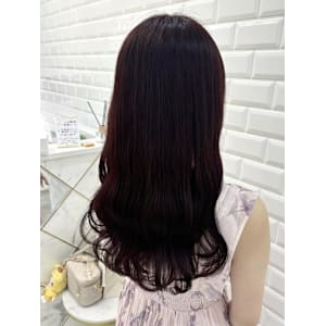 ブリーチなしワインレッド＊まゆ