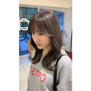 ○透明感グレージュカラー