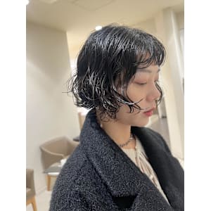 短めボブパーマ