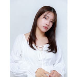 ミディアムレイヤー×マロン艶カラー