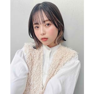 ボブ×インナーカラー☆