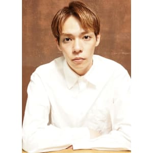 メンズセンターパート