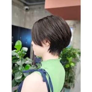 ショートカット×ひし形ショートボブ×前髪あり20代30代