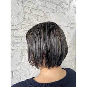 30.40代白髪ぼかしバレイヤージュグレージュボブ - prize 池袋【プライズ】池袋西口店【プライズ イケブクロ イケブクロニシグチテン】掲載中