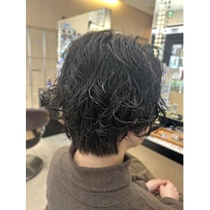 くせ毛風パーマスタイル