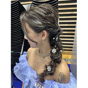 [aina]ヘアセット/編み下ろしヘア