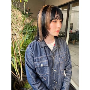 ショートボブウルフレイヤーパーマ前髪イルミナ韓国髪質改善