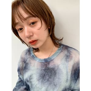 ョートボブウルフレイヤーパーマ前髪イルミナ韓国髪質改善