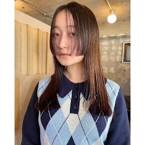 薬院【honen】姫カットレイヤーイルミナ髪質改善メテオ