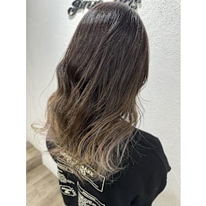 ミルクティーカラーグラデーションニュアンスカラー