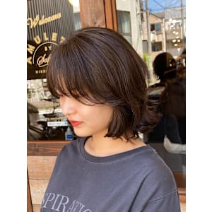 《お客様スタイル45》外ハネボブ×デジタルパーマ