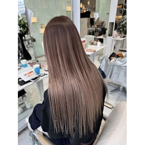  ミルクティーカラーエクステ