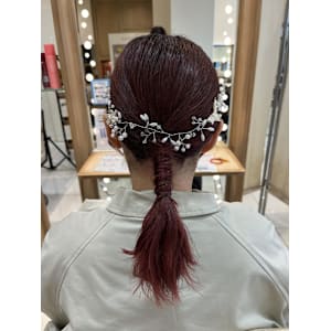 ［なつな］お呼ばれヘア/タイト編みおろし