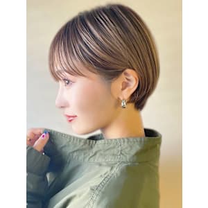 20代30代大人可愛い★小顔ボブ丸みショートウルフカット