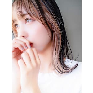 大人美人艶カラーベージュ小顔カット透明感レイヤーロング