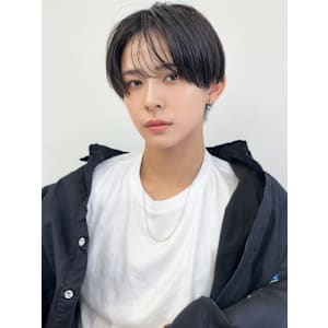 30代大人男性マッシュ×センターパートニュアンスパーマ