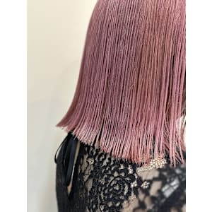 20代30代40代ピンクアッシュ髪質改善カラー艶感ストレート
