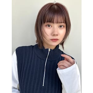 大人かわいいボブ20代30代渋谷顔まわりレイヤー前髪韓国