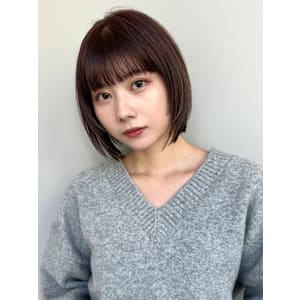 大人かわいいボブ顔まわりレイヤー韓国レイヤー20代30代