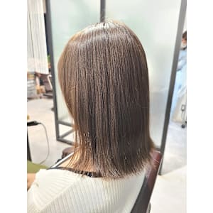 外ハネボブ×グレージュ