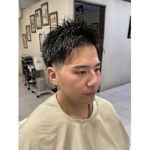 【20代男性】ロンドンツーブロアップバング（大宮/バーバー）