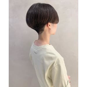髪質改善カラー/ハンサムショート/刈り上げ女子