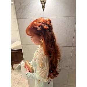 結婚式ヘア/ハーフアップ/卒業式ヘア/クラシカルヘアアレンジ