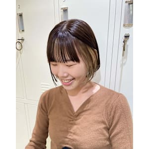 ミニボブ/コンパクトボブ/インナーカラー