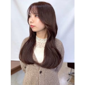 【MICHI富田店　古作蓮】チョコレートブラウン　くびれヘア