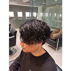 men's　波巻スパイラル×アップバンク