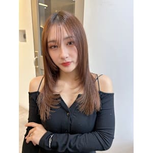髪質改善長めシースルーバングストレート*西荻窪