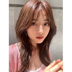 髪質改善セミディニュアンスピンクカラー*西荻窪