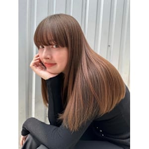 髪質改善アッシュブラウンツヤ髪ストレート*西荻窪