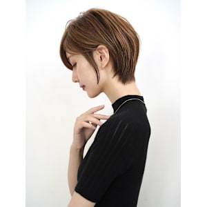 30代40代/くびれショート/白髪ぼかしハイライト/清澄白河