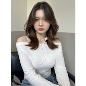 髪質改善黒髪ミディアムレイヤー美髪*Zina梅田