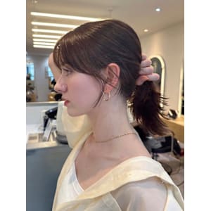 髪質改善結べる大人レイヤーボブ美髪*Zina梅田