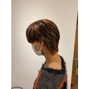 池袋/メンズ/眉カット/デザインカラー/ハイライト/ブリーチ