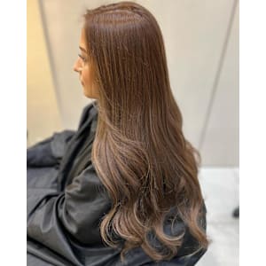 ［chii］ハイライト艶カラー　ココアベージュ