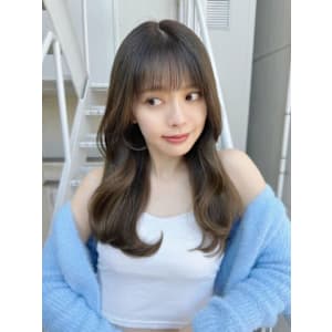 髪質改善暗めカーキベージュロング美髪*Zina渋谷