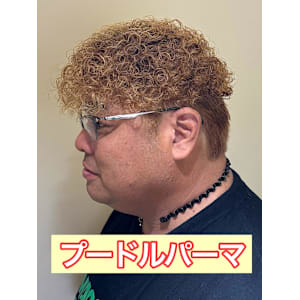 プードルパーマスペインカール海外風ヘア無造作パーマ