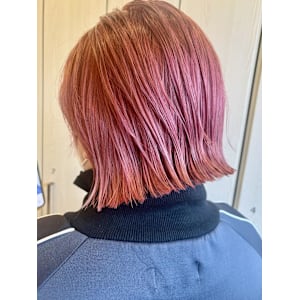 ケアブリーチ/コーラルピンク/切りっぱなし