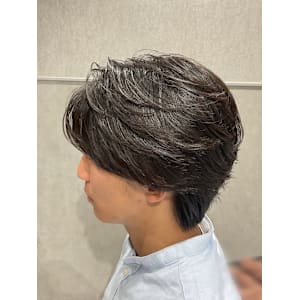 【カルマパーマ】メンズヘア/メンズパーマ/センターパート