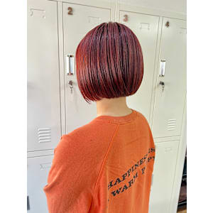 【ASSEMBLEカラー】ボルドーボブ