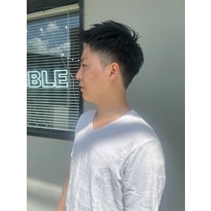 【ASSEMBLEカット】メンズアップバングショート