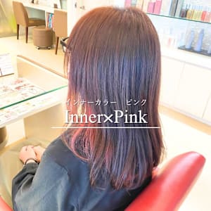 インナーカラーピンク