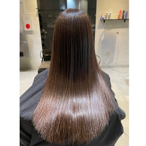 髪質改善/ロング/オイルストレート/２０代/薬院