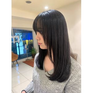 冬の暗めツヤカラー