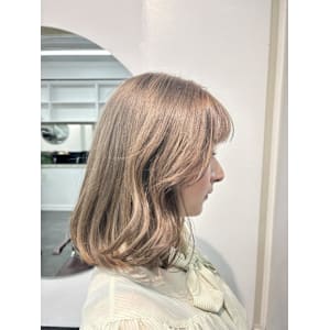 ミルクティーベージュ/ケアブリーチカラー/透明感ベージュ